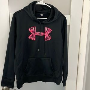 Under Armour ColdGear Hoodie Sweatshirt Semi Fitted Womens